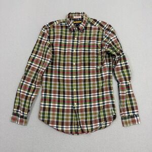 Polo Ralph Lauren Rugby Button Shirt Small Multicolor Madras Plaid Long Sleeve